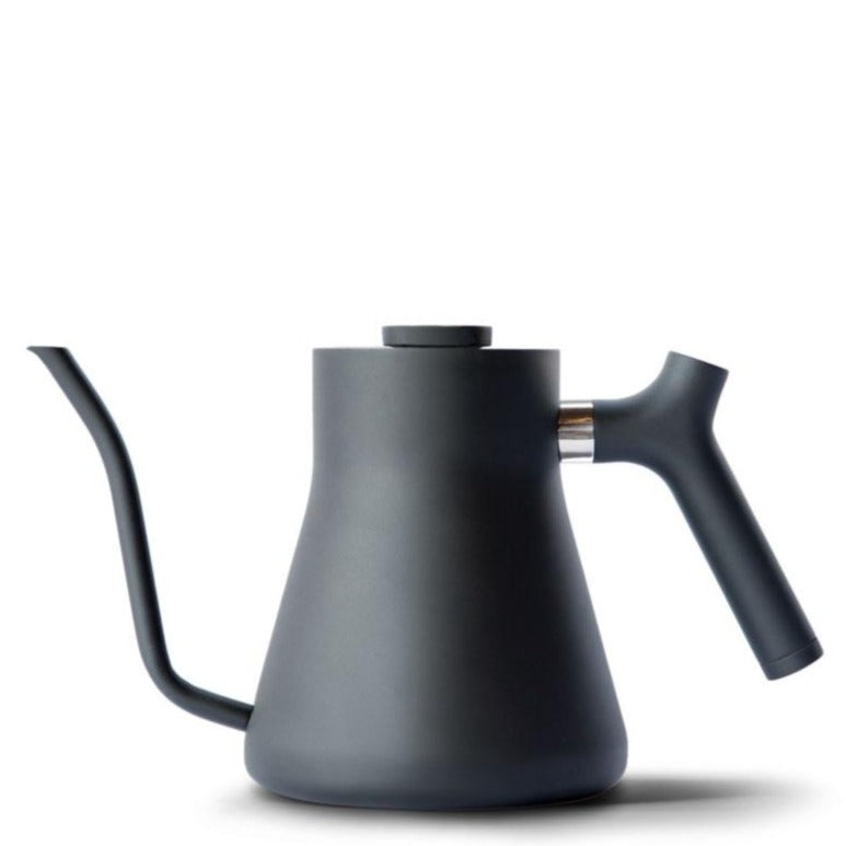 Blue Brew Gooseneck Pour Over Kettle with Thermometer and Glass Lid Top