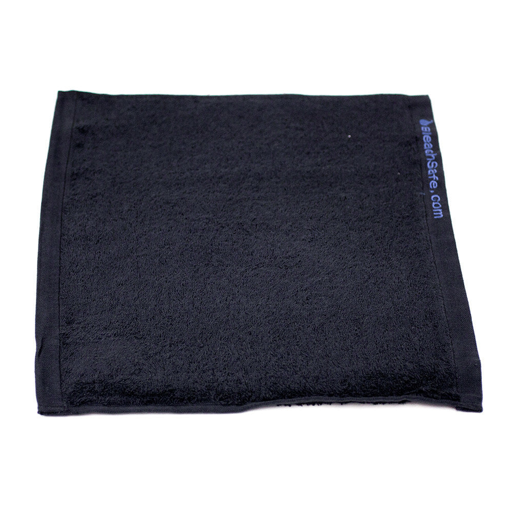 1 Dz. BleachSafe Washcloths - Bleach & Peroxide Safe Black