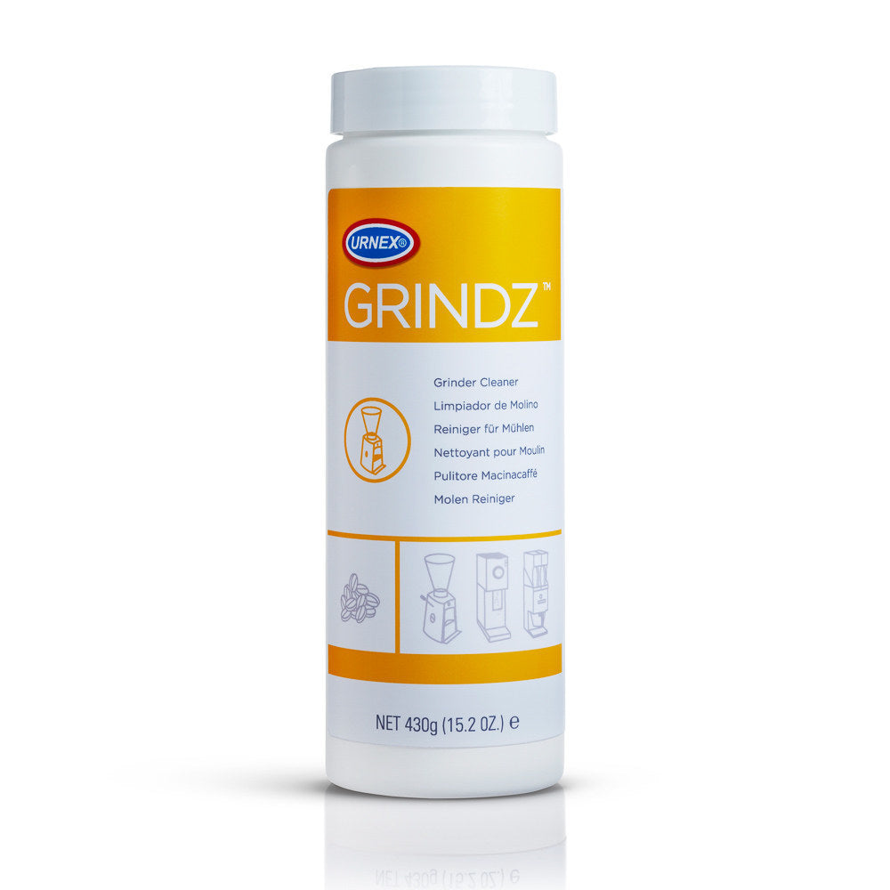 Urnex Grindz Professional Coffee Grinder Cleaning Tablets - 430 Grams - All  Natural Food Safe Gluten Free - Cleans Burr and Casing - Help Extend Life