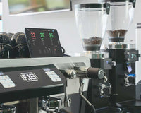 FLOW Coffee Telemetry System in use at a cafe