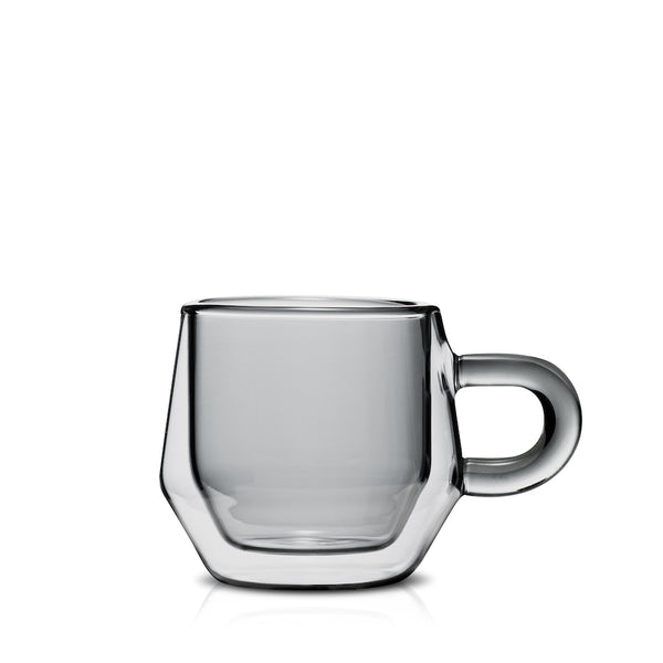 hearth 4 oz grey glass mug