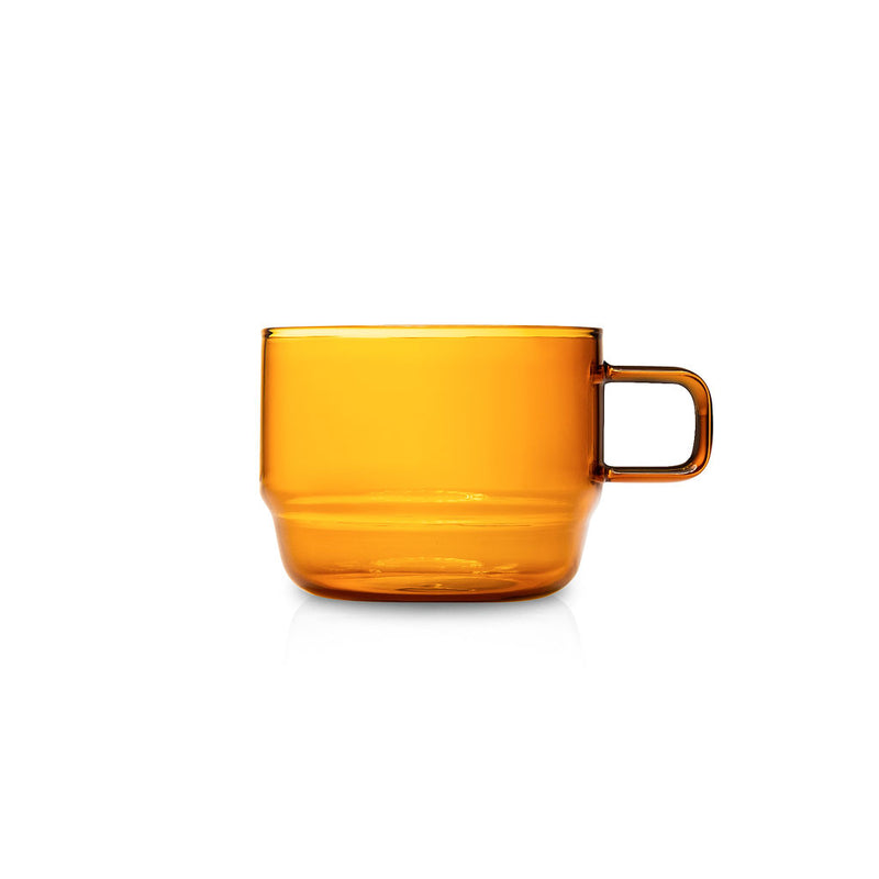 Hario Stackable Glass Mug - Amber (10oz/300ml)