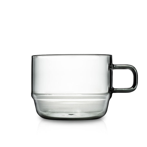 hario 10oz grey glass mug