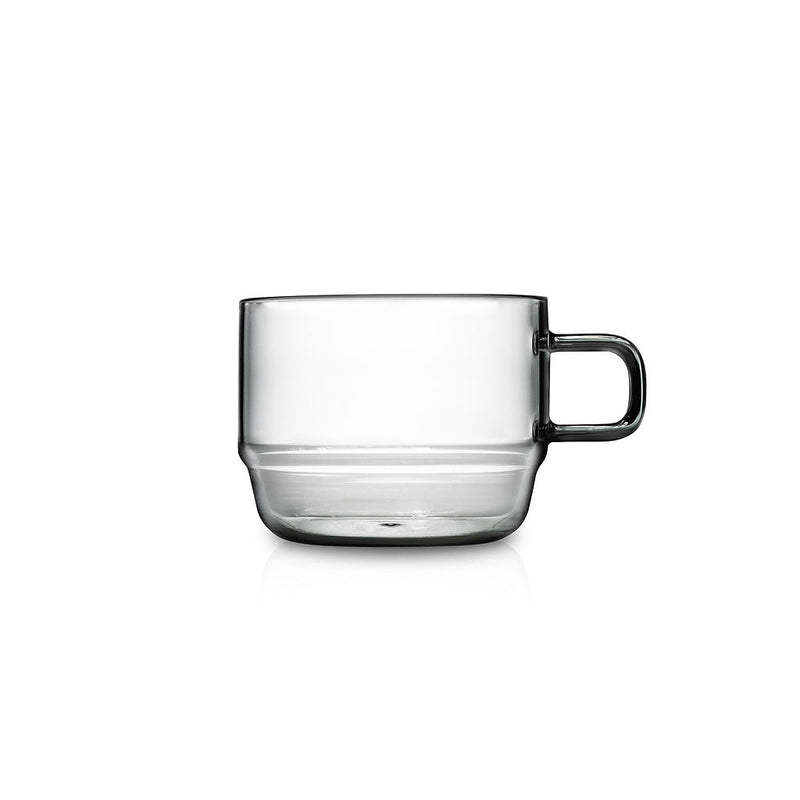 hario 10oz grey glass mug