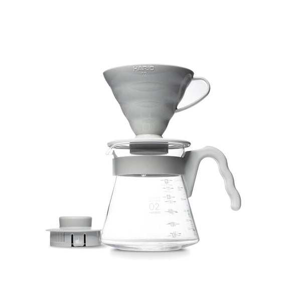 hario v60 grey plastic and server set