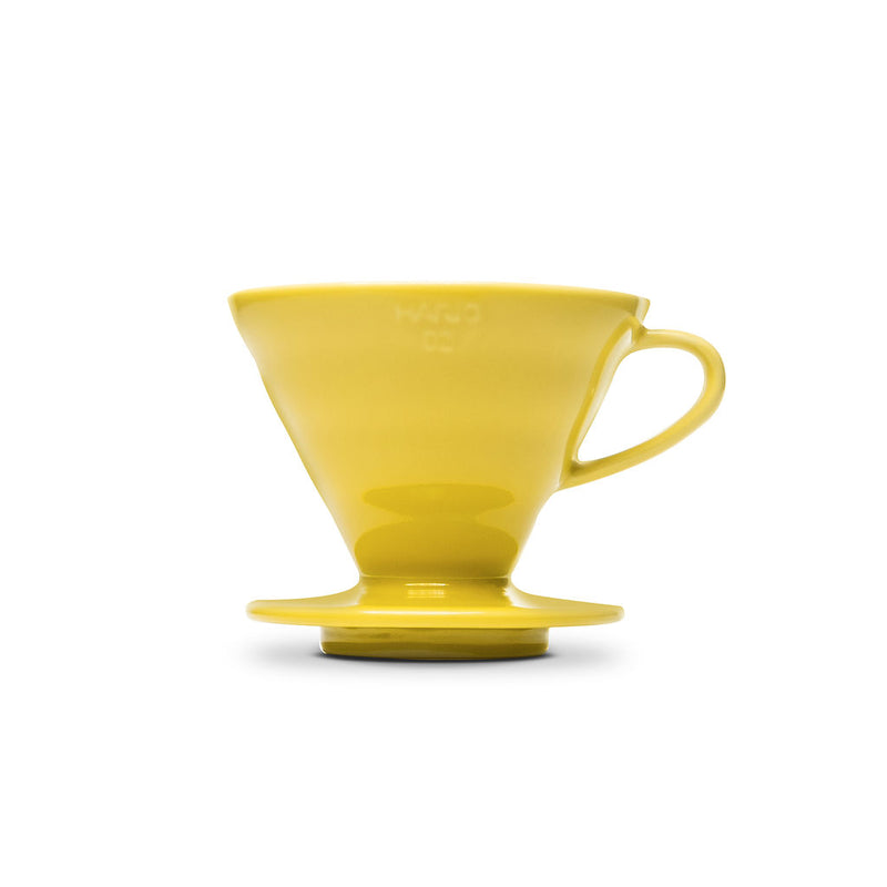 hario v60 02 yellow ceramic pour over 