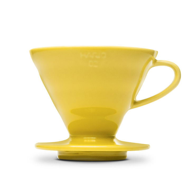 hario v60 02 yellow ceramic pour over 