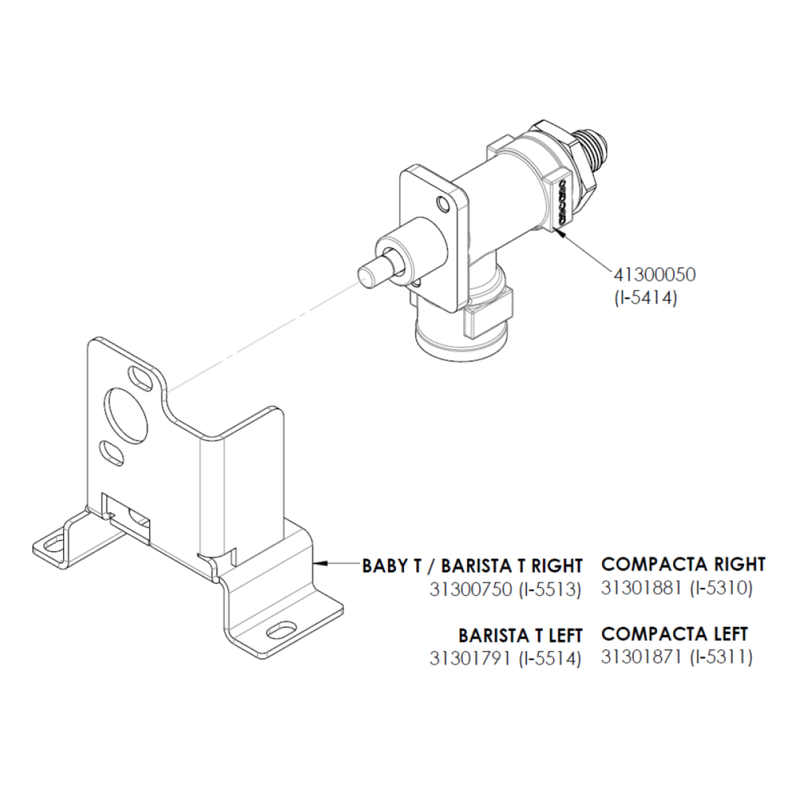 Ascaso Baby/Barista T Steam Valve Upgrade Kit