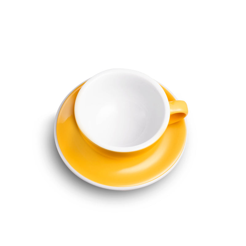 Loveramics Egg Style Small Cappuccino Cup & Saucer for (5oz/150ml) - Set of 2