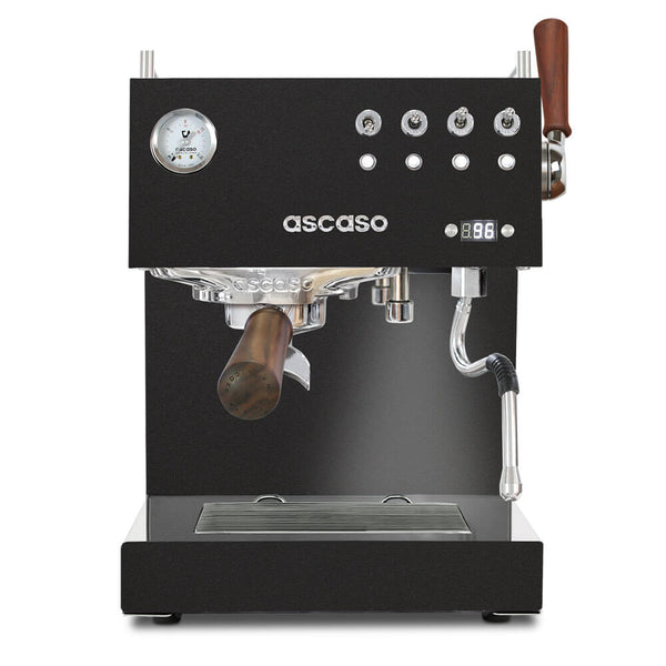 black ascaso duo plus espresso machine