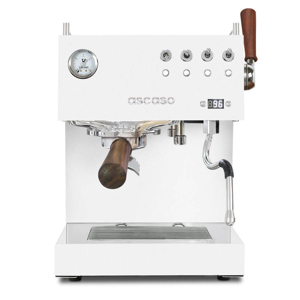 white ascaso duo plus espresso machine