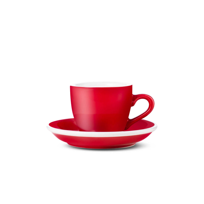 Loveramics Egg Style Espresso Cup & Saucer - Red (2.7oz/80ml)