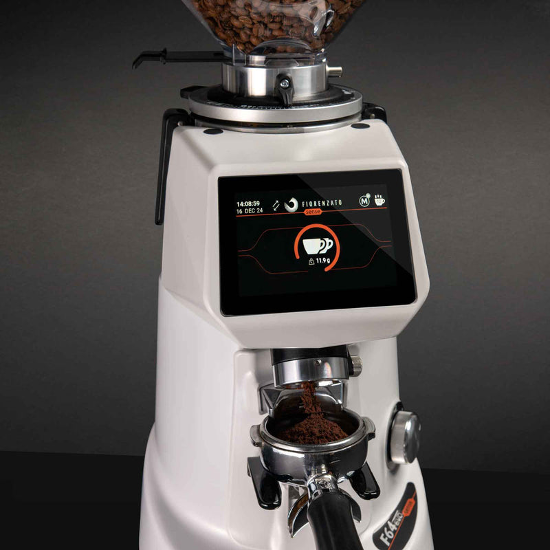 f64 evo pro sense espresso grinder arctic white