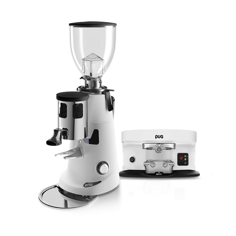 f71 ak pro grinder with puqpress m4 in white