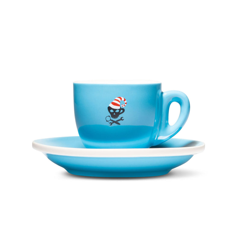 jolly roger elf blue porcelain demi mug