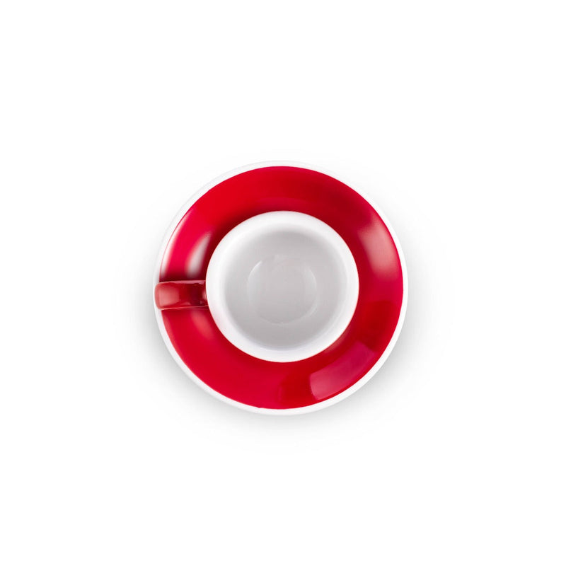 mint egg shaped espresso cup and saucer