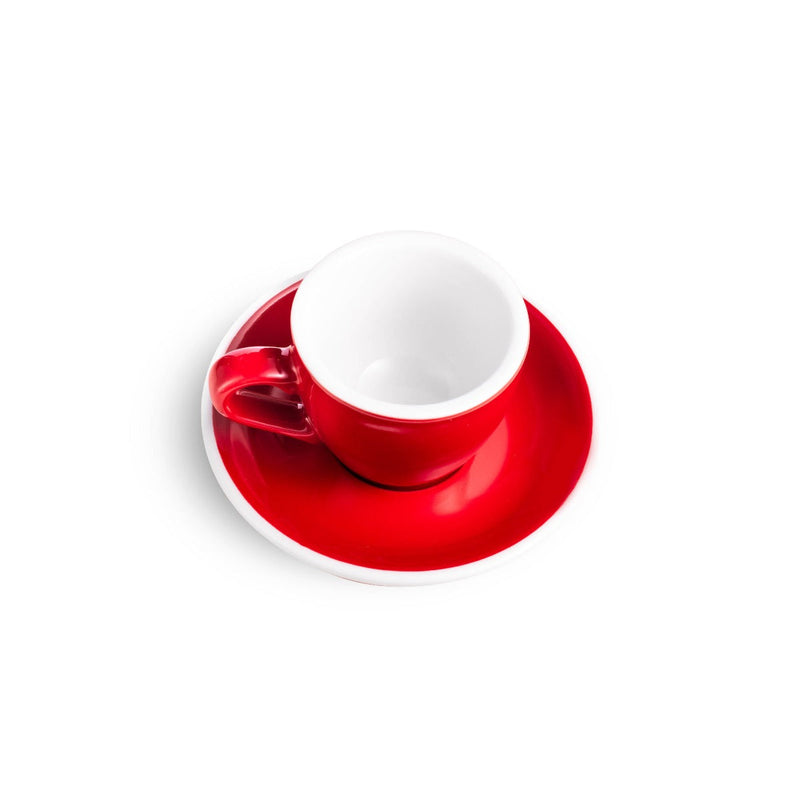 mint egg shaped espresso cup and saucer