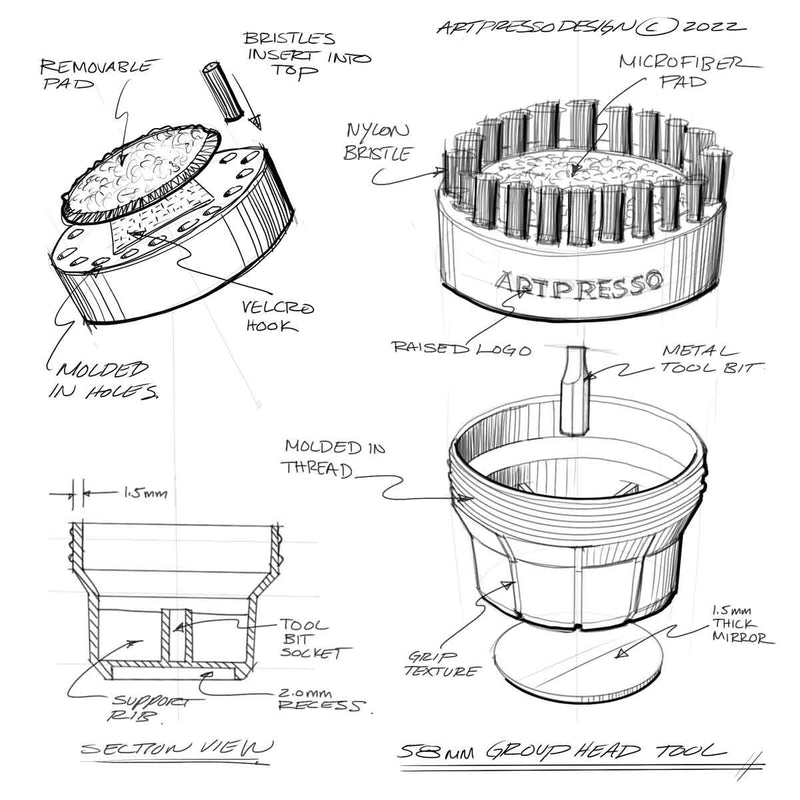 artpresso standard group head brush