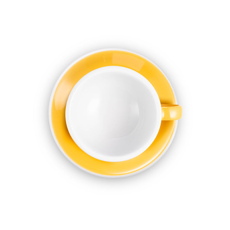 Loveramics Egg Style Small Cappuccino Cup & Saucer for (5oz/150ml) - Set of 2