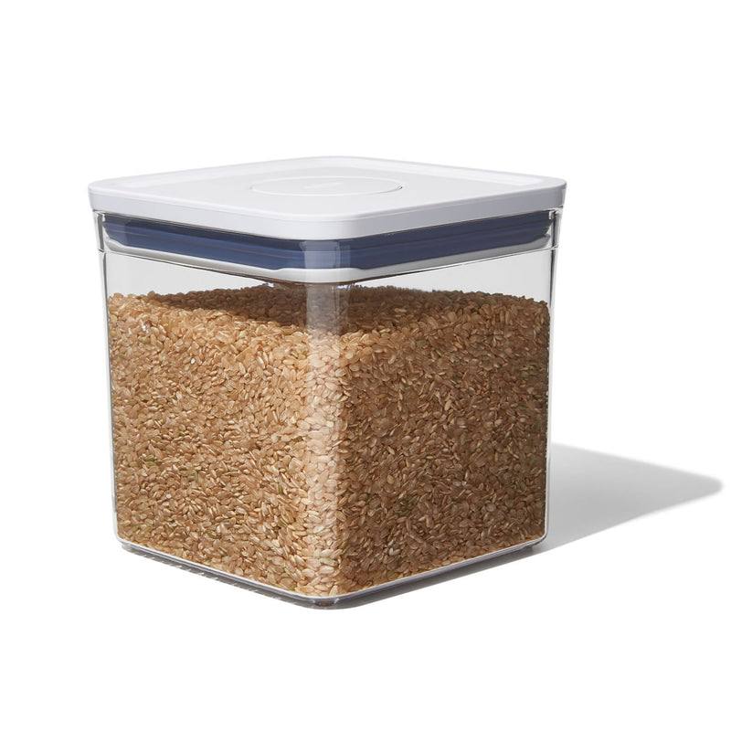 OXO POP 3-Piece Short Small Square Airtight Food Container Set +