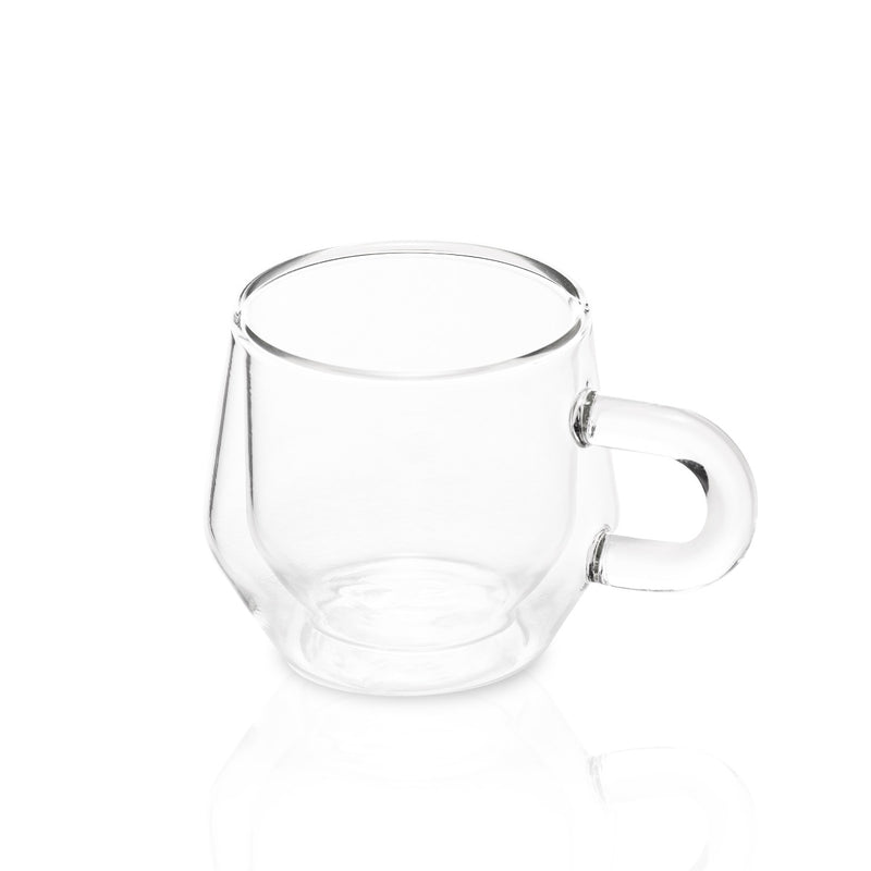 Hearth Double Wall Glass Mug, 175ml (6 oz) Set of 2 – Morgan