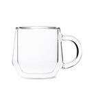 Hearth Double Wall Glass Mug (8oz 240ml) - Set Of 2