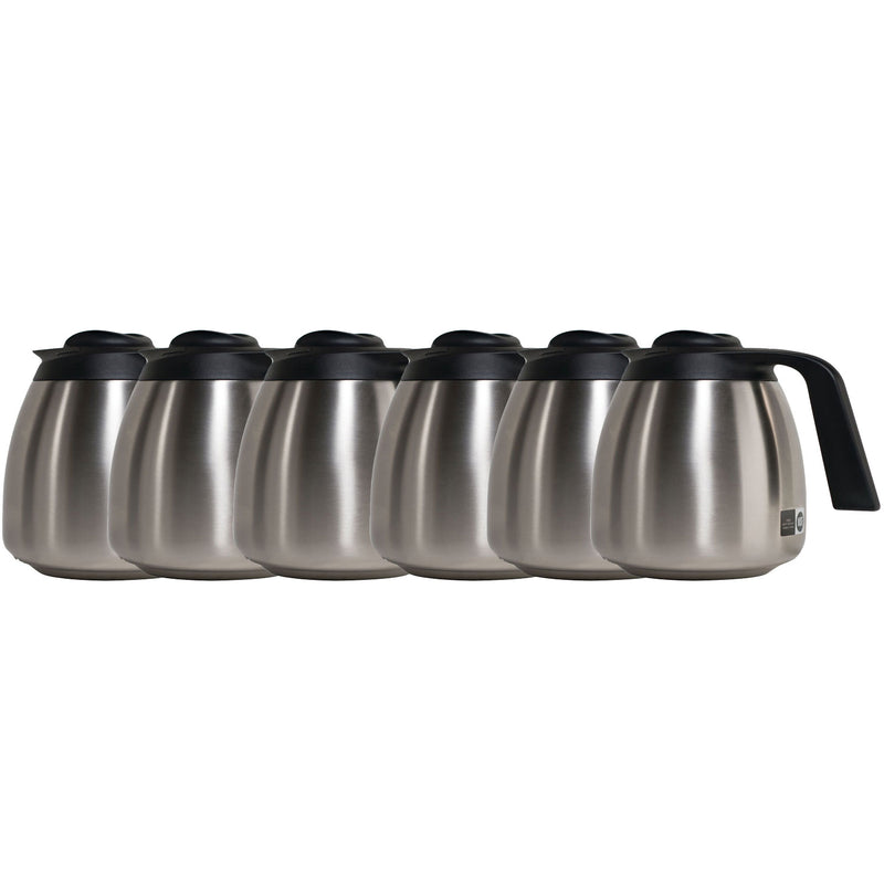 Bunn 64 oz. Stainless Steel Economy Thermal Carafe - Black Top