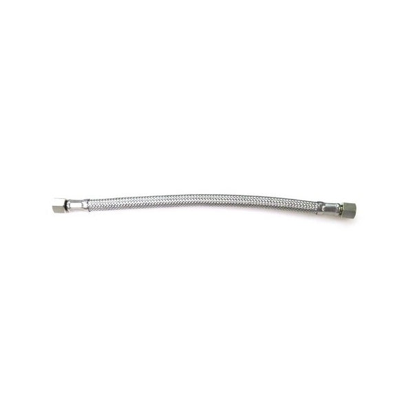 1/8" Female x 1/8" F BSP Stainless Steel Hose - 250 mm