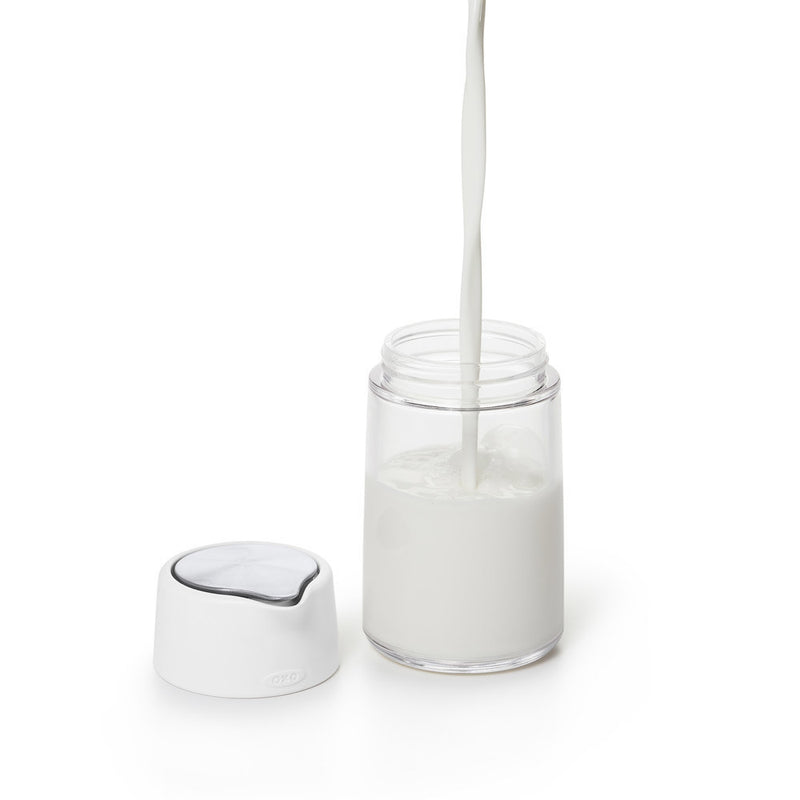 OXO Good Grips Glass Creamer & Good Grips 12 oz Precision Pour Glass Oil  Dispenser