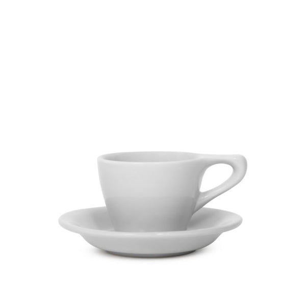 CLASGLAZ 6oz Ceramic Espresso Cup and Saucer Porcelain Latte Cup Wooden  Handle Cappuccino Cup Demitasse Cup (Black)