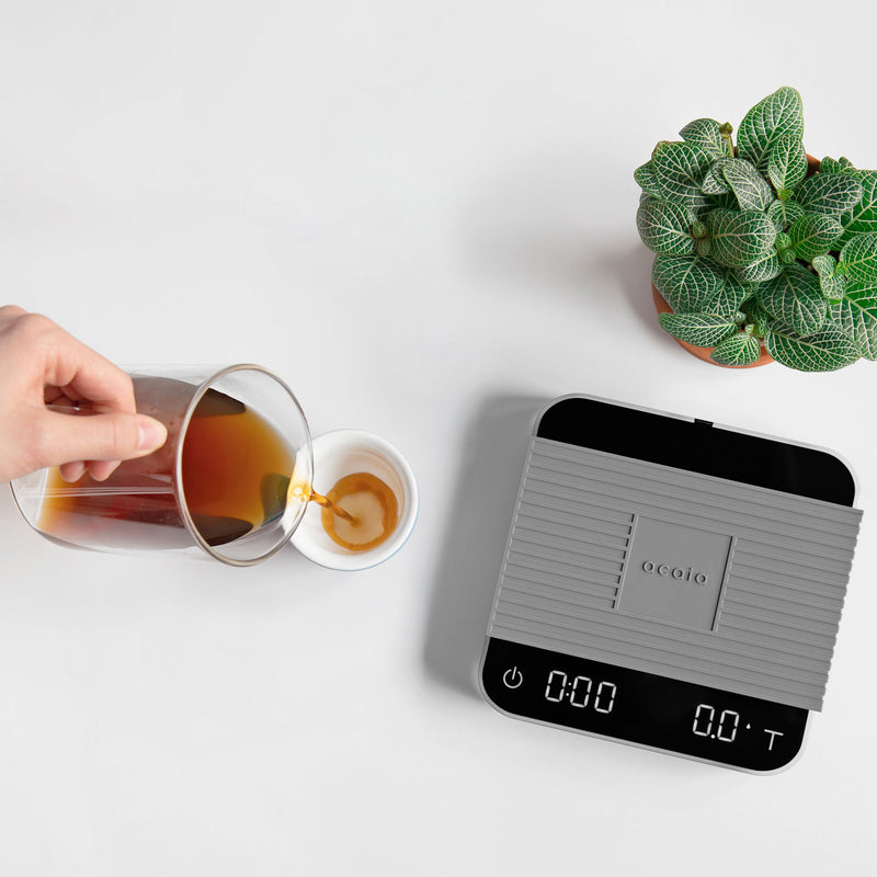 Acaia Pearl Coffee Scale White pro scale for monitoring weight time flow  brewing