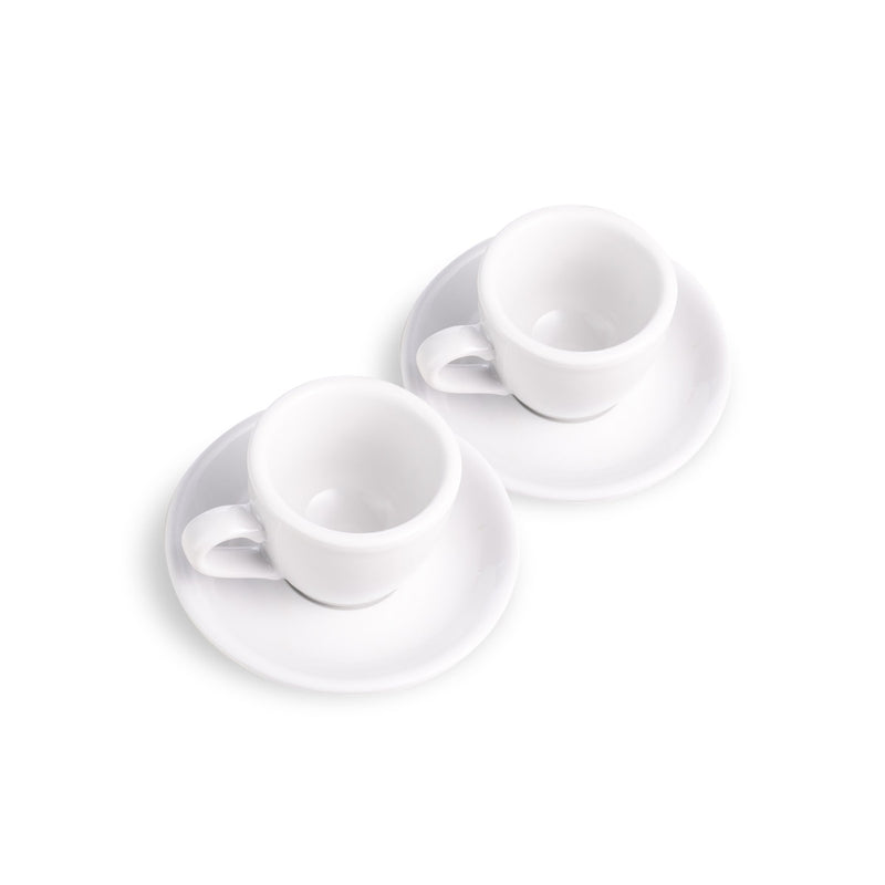 LOVERAMICS Espresso Cup and Saucer Egg Style, 80ml (2.7 oz) (Red, 2)